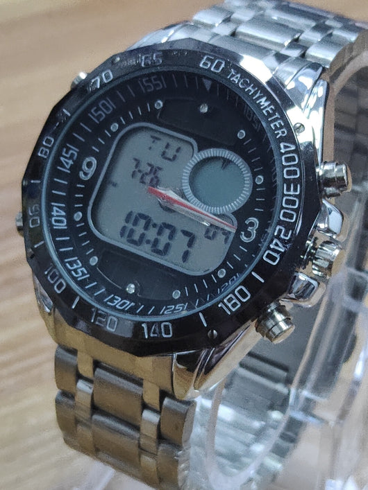 Reloj Deportivo Acero Inoxidable Doble Pantalla Luminosa Resistente al Agua - Image 2