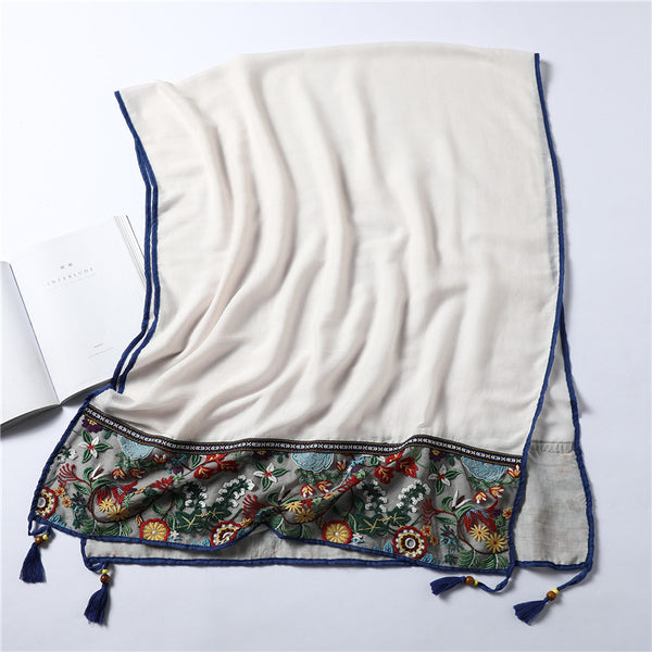 Foulard Vintage de Algodón Puro