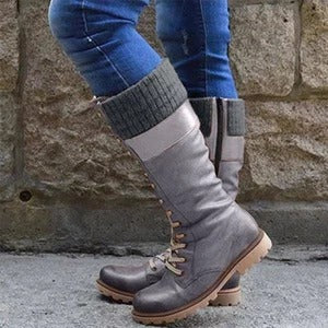 Botas de Cuero con Tacón Robusto y Costuras Reforzadas - Image 8