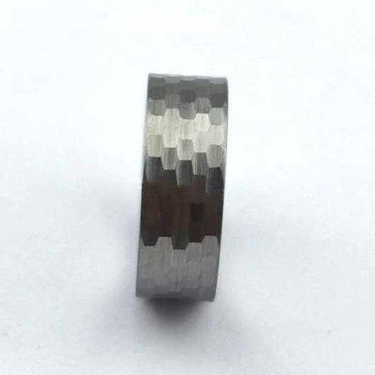Anillo de Tungsteno para Hombre - Diseño Elegante Plata para Bodas y Compromisos - Image 4