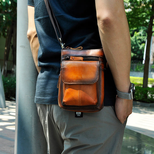Bolso Bandolera Retro de Cuero - Cinturón Multifuncional Estilo Casual - Image 15