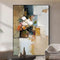 Cuadro Abstracto Texturizado Pintura al Óleo Artesanal Decoración de Lujo