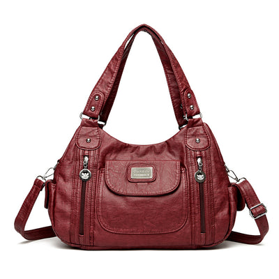Bolso Tote de Moda para Mujer Estilo Retro Europeo Bolsa Mensajero Dumpling - Image 8