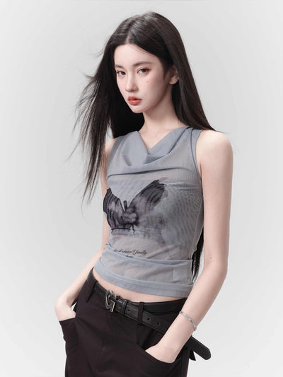 Playera con Estampado de Mariposas Dulce y Única - Image 10
