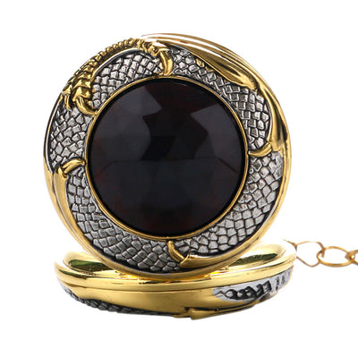 Reloj de Bolsillo Dragón Dorado Vintage - Image 3
