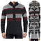 Cardigan Raglan Tallas Grandes para Hombre - Suéter Bicolor Manga Larga