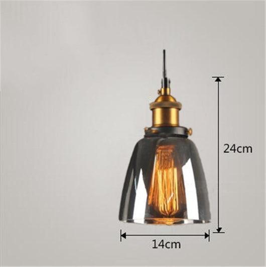 Lámpara Colgante Industrial Nórdica de Vidrio para Dormitorio - Image 7