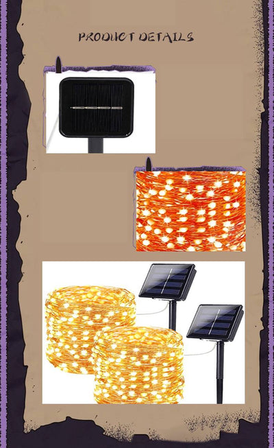 Lámpara Solar de Cobre Resistente al Agua para Exterior - Image 10