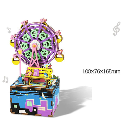 Caja de Música 3D Gatita Ballet - Puzzle de Madera Armable con Movimiento - Image 35