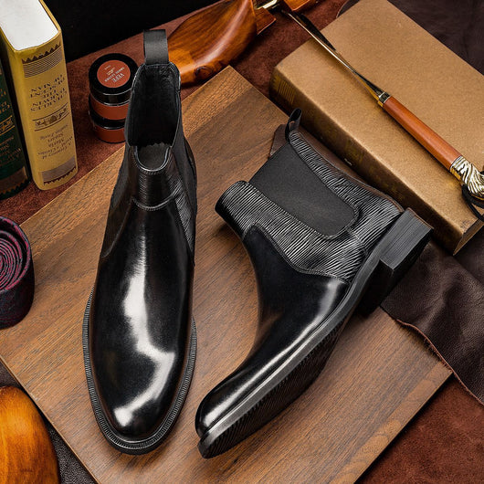 Botas de Cuero para Hombre Estilo Coreano Premium - Image 13