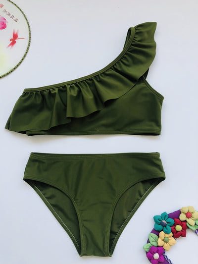 Traje de Baño Asimétrico con Abertura Lateral para Mujer - Image 3