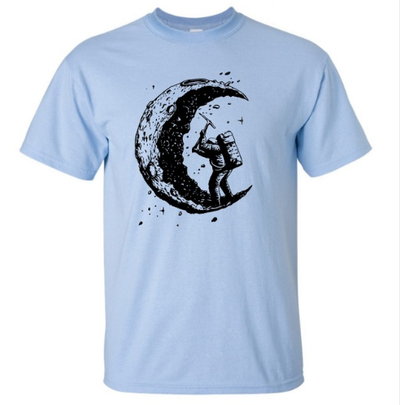 Playera Casual Hombre Estampado Luna - Cómoda y Versátil - Image 7