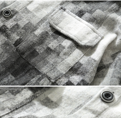 Camisa Cuadros Hombre Suelta Estilo Coreano - Image 4
