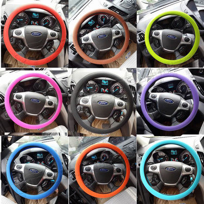 Funda de Silicona Antideslizante para Volante de Auto