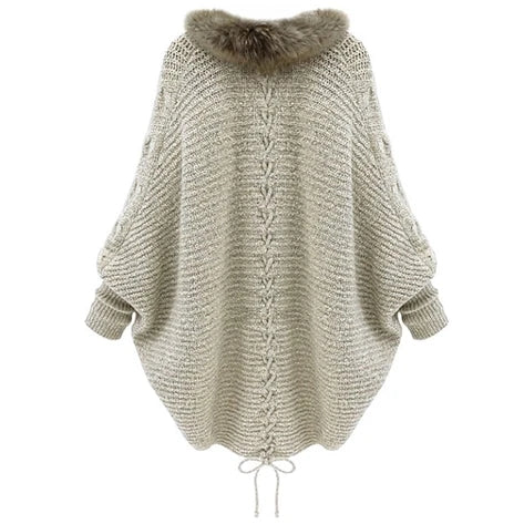 Cardigan con Cuello y Mangas Murciélago - Image 2
