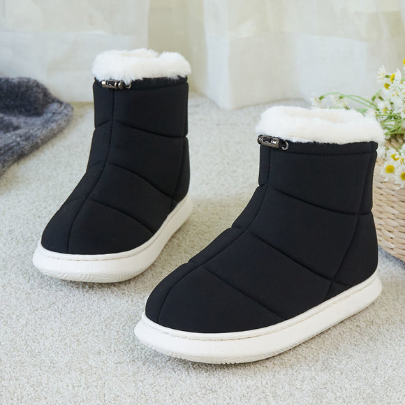 Pantuflas Altas de Algodón con Relleno de Plumón para Hombre y Mujer
