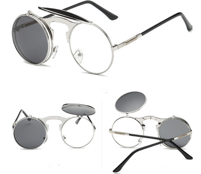Gafas de Sol Steampunk Vintage Abatibles con Protección UV - Marco Metal Unisex - Image 16