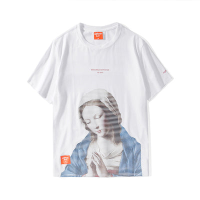 Playera Estampada con Óleo Artístico Pray Girl - Image 11