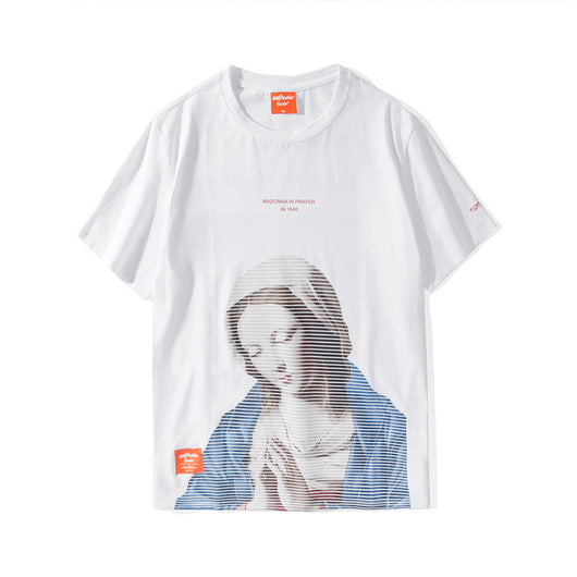 Playera Estampada con Óleo Artístico Pray Girl - Image 11