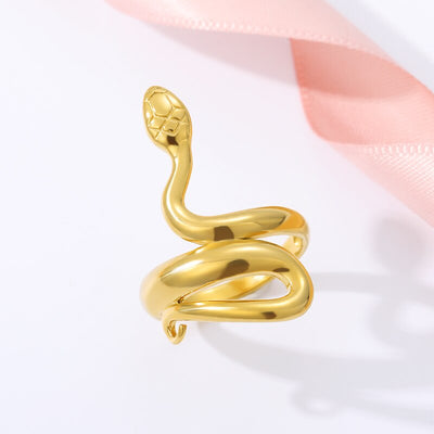 Anillo de Acero Inoxidable Serpentina - Image 12