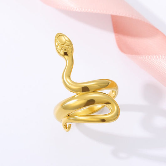 Anillo de Acero Inoxidable Serpentina - Image 12