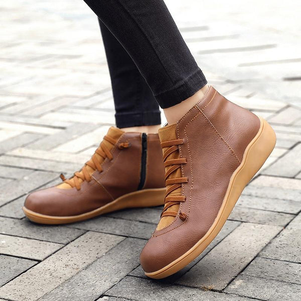Zapatos Ligeros de Cuero para Caminar