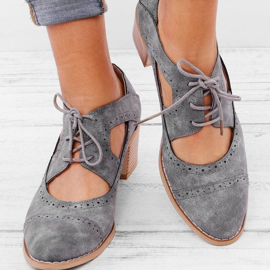 Zapatos Casuales Retro con Cordones - Image 3