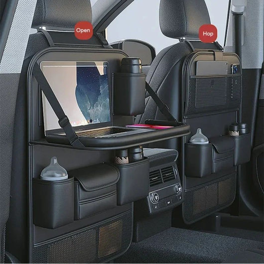 Organizador de Asiento Trasero Auto con Bandeja Plegable y Soporte para Tablet - Image 7