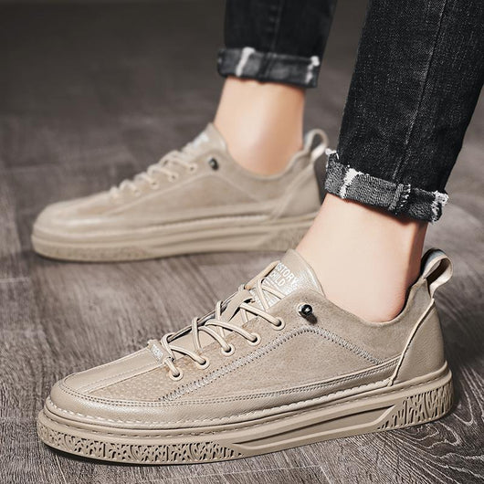 Zapatos de Cuero Casual Estilo Británico para Hombre - Versátiles y Elegantes