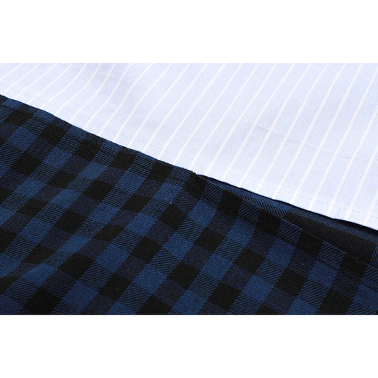 Camisa de Cuadros y Patchwork a Rayas - Image 5