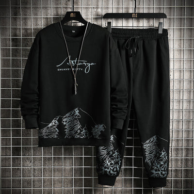 Suéter Casual Estampado Alfabeto Cuello Redondo para Hombre - Image 13