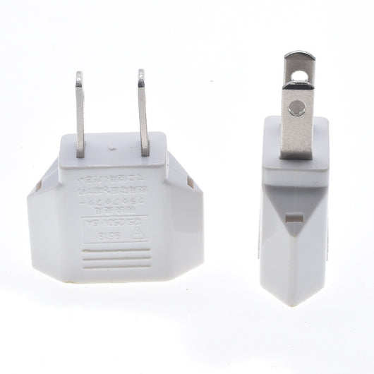 Adaptador de Enchufe Europeo a Americano - Cobre Puro, Blanco y Negro - Image 2