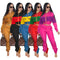 Gabardina con Costuras Bicolor y Estampado de Letras