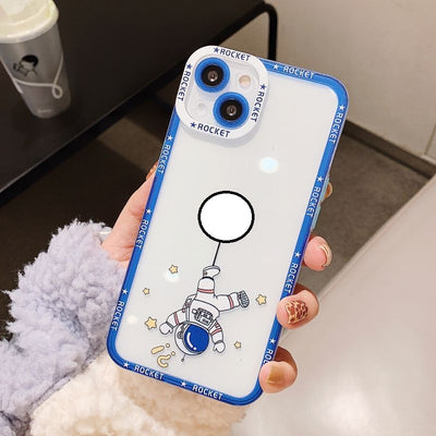 Funda Transparente para Celular con Astronauta Cartoon - Image 11