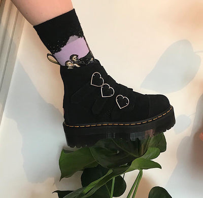 Botas Martin de Gamuza con Hebilla - Estilo Harajuku Urbano - Image 10