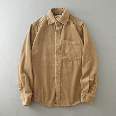 Camisa Casual de Pana Suelta Retro para Hombre - Image 16