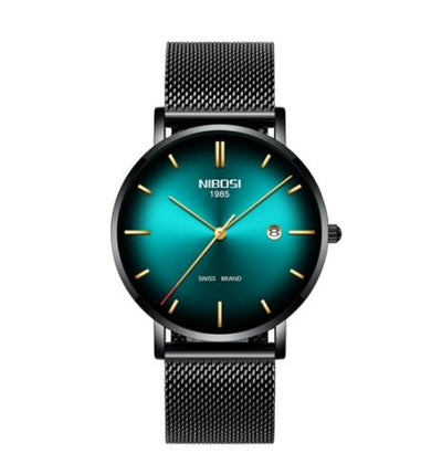 Reloj de Hombre Nibosi Elegante Acero Inoxidable - Resistente al Agua con Calendario - Image 19