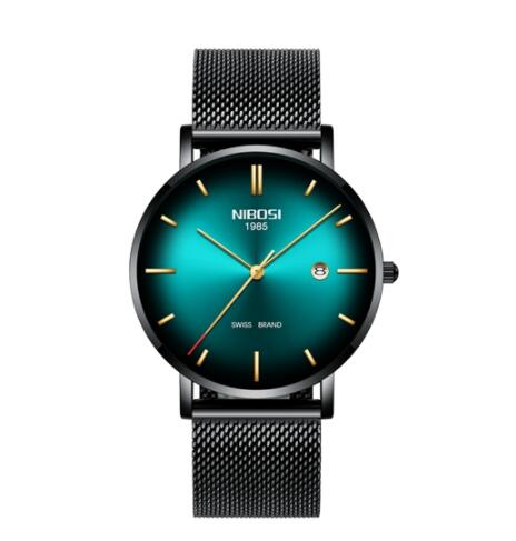 Reloj de Hombre Nibosi Elegante Acero Inoxidable - Resistente al Agua con Calendario - Image 19