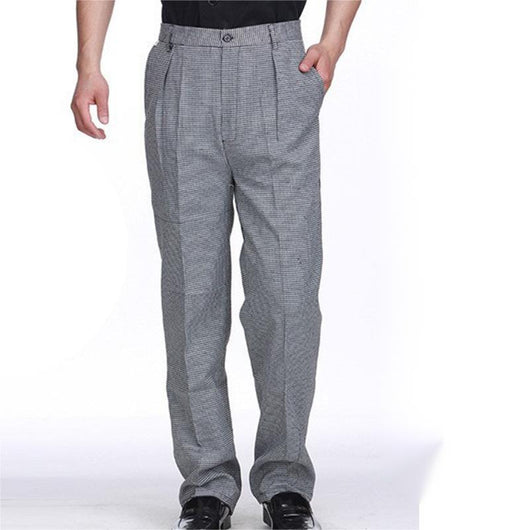 Pantalones Chef a Rayas con Cintura Elástica para Cocina y Comedor - Image 9