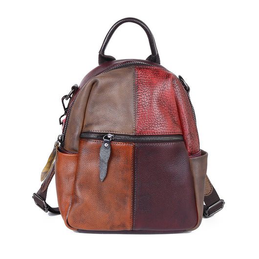 Mochila de Cuero Genuino con Acabado Envejecido - Backpack Outdoor Premium - Image 7