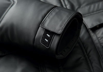 Chaqueta Acolchada con Capucha para Hombre - Abrigo Grueso Impermeable - Image 9