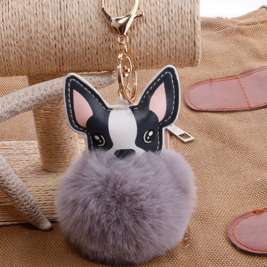 Llavero Pelota de Plumas PU para Mascotas - Accesorio Adorable - Image 9
