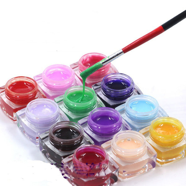 Gel de Fotopolimerización en Color Sólido para Uñas