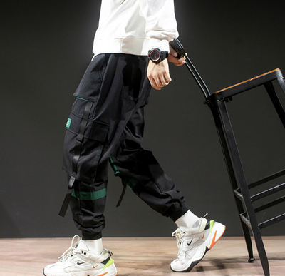 Pantalones Harem Casuales para Hombre con Tirantes - Image 6