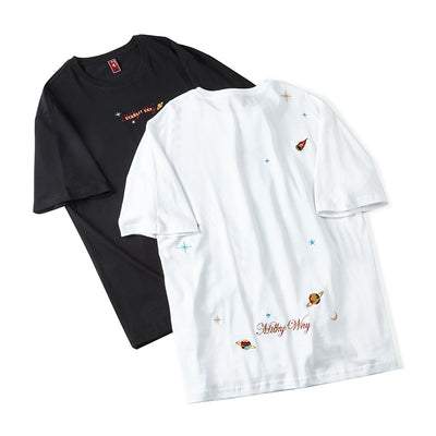 Playera Bordada Cielo Estrellado de Manga Corta - Image 3