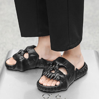 Sandalias Calavera para Hombre - Uso Interior y Exterior