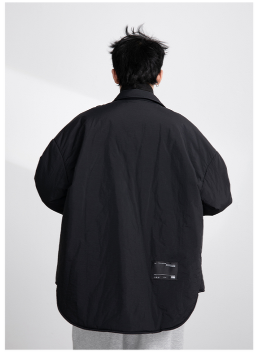 Chaqueta Acolchada Casual Estilo Camisero de Algodón Japonés - Image 7