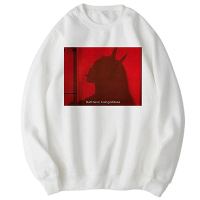 Suéter Harajuku Retro Talla Grande Manga Larga - Image 30