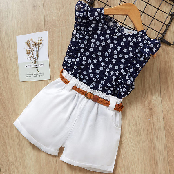 Conjunto Infantil de Niña: Playera y Pantalón Cómodo