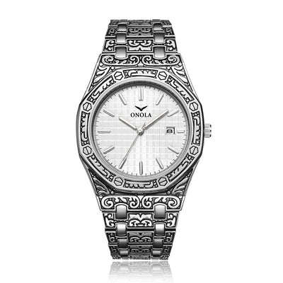 Reloj de Cuarzo para Hombre con Correa de Acero Inoxidable y Resistencia al Agua - Image 16